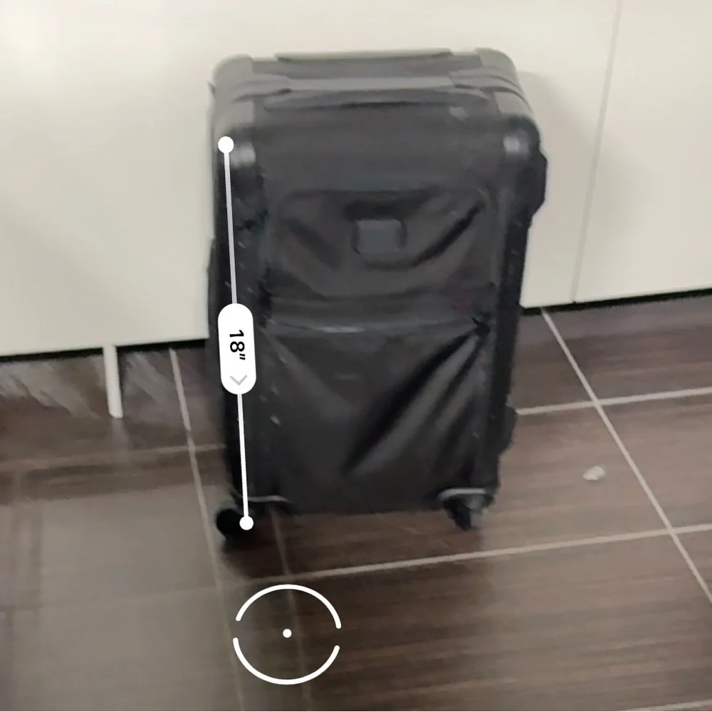 TUMI Black Rolling Alpha Carry-On Luggage